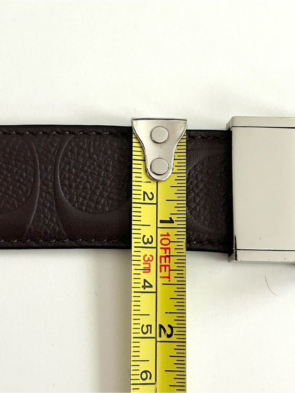 Coach Reversible Belt - Size 38 - Embossed Logo - Mens - Picture 9 of 10